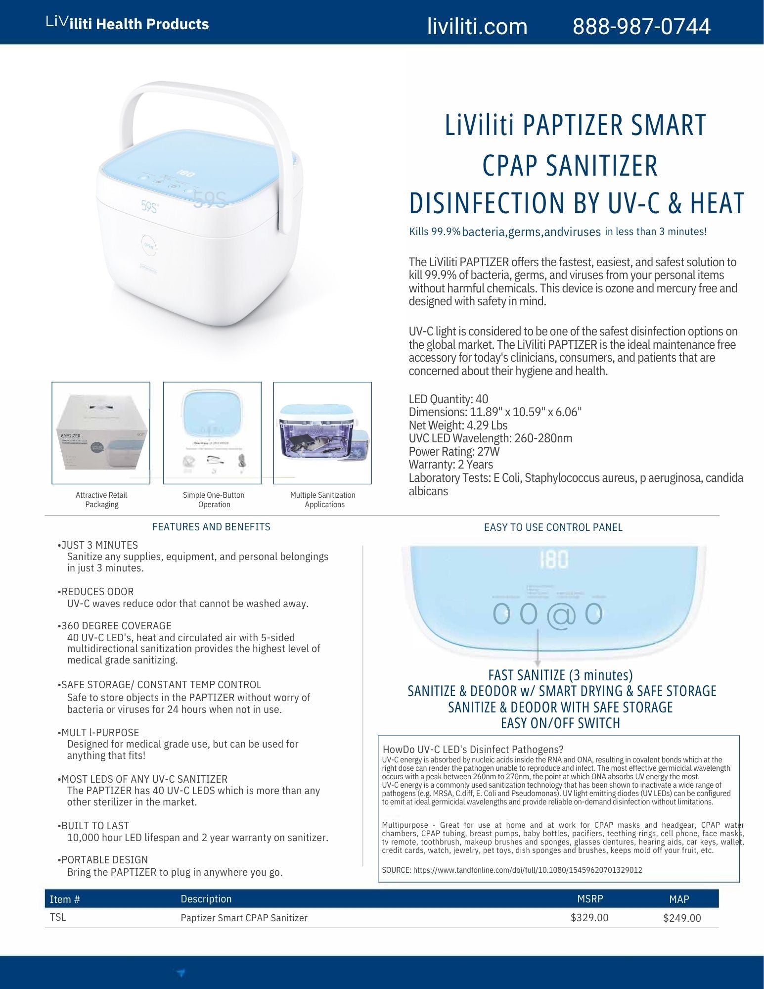 Liviliti Paptizer Smart Sanitizer